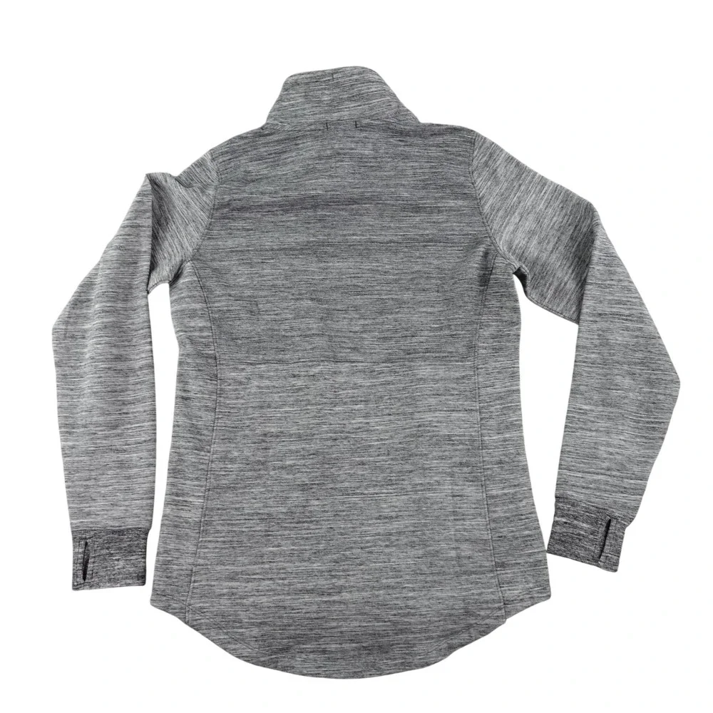 L.L.Bean Pullover Womens M Tall Gray Marled Mixed Knit Funnel Neck NWT Cozy Tops - Picture 6 of 7